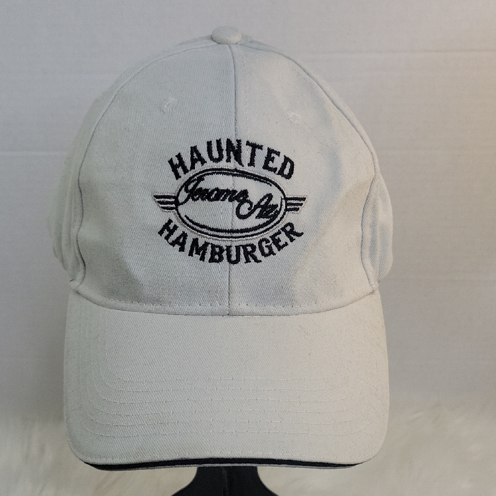 Bayside Haunted Hamburger Jerome. Arizona Cream Embroidered Baseball Cap OS‎